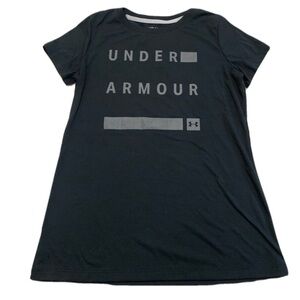 💜 Under Armour Threadborne Black Short Sleeve Graphic Tee - Size XS